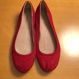 Style and co. Faux suede flats.